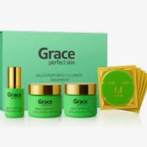 GRACE-Multi Peptides Collagen Treatment Set - Green and Gold